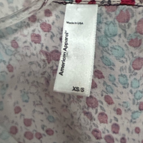 American Apparel Short Sleeve Tie Waist Blouse - Picture 4 of 10